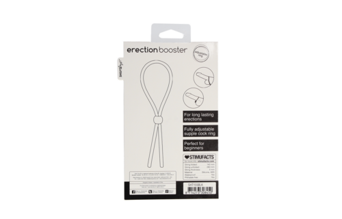 Erection Booster Cock Ring – Adjustable & Powerful Black