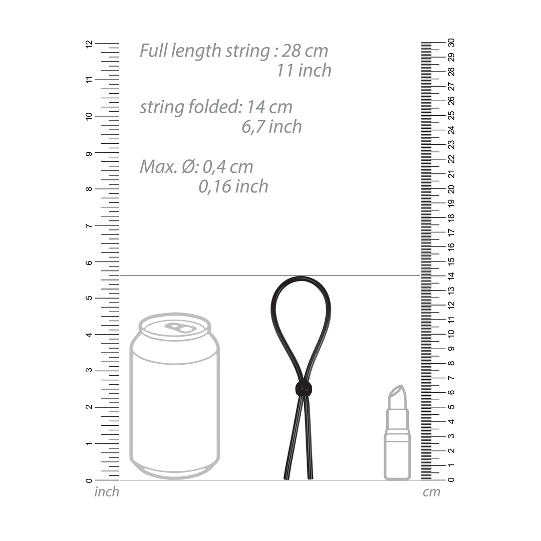 Erektion Booster Cockring – Verstellbar & Kraftvoll Schwarz