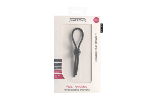 Flex Booster Cockring | Verstellbar & bequem Schwarz Silikon