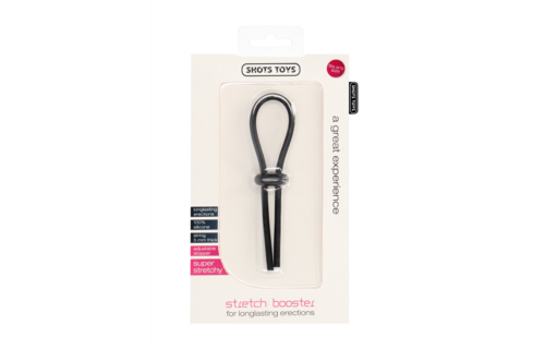 Stretch Booster verstellbarer Cockring – Kraft & Komfort schwarz