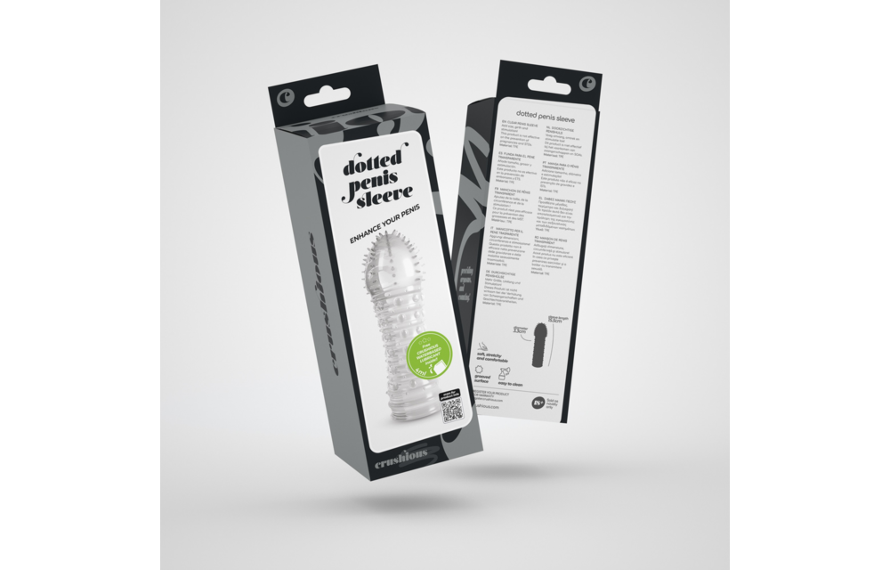 Dotted Penis Sleeve Transparent – Enlarge & Stimulate