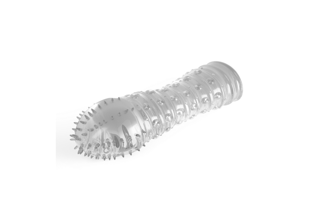 Gepunktete Penishülle Transparent – Vergrößern & Stimulieren