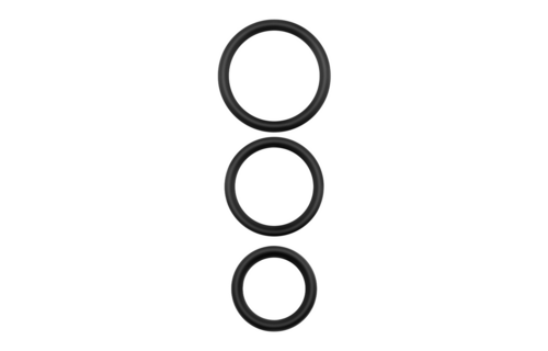 Bandoleros - Silicone Cockring Set - Black