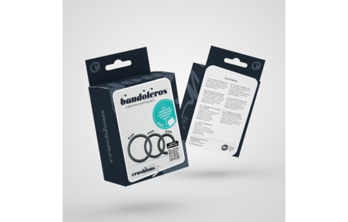Bandoleros - Silicone Cockring Set - Black