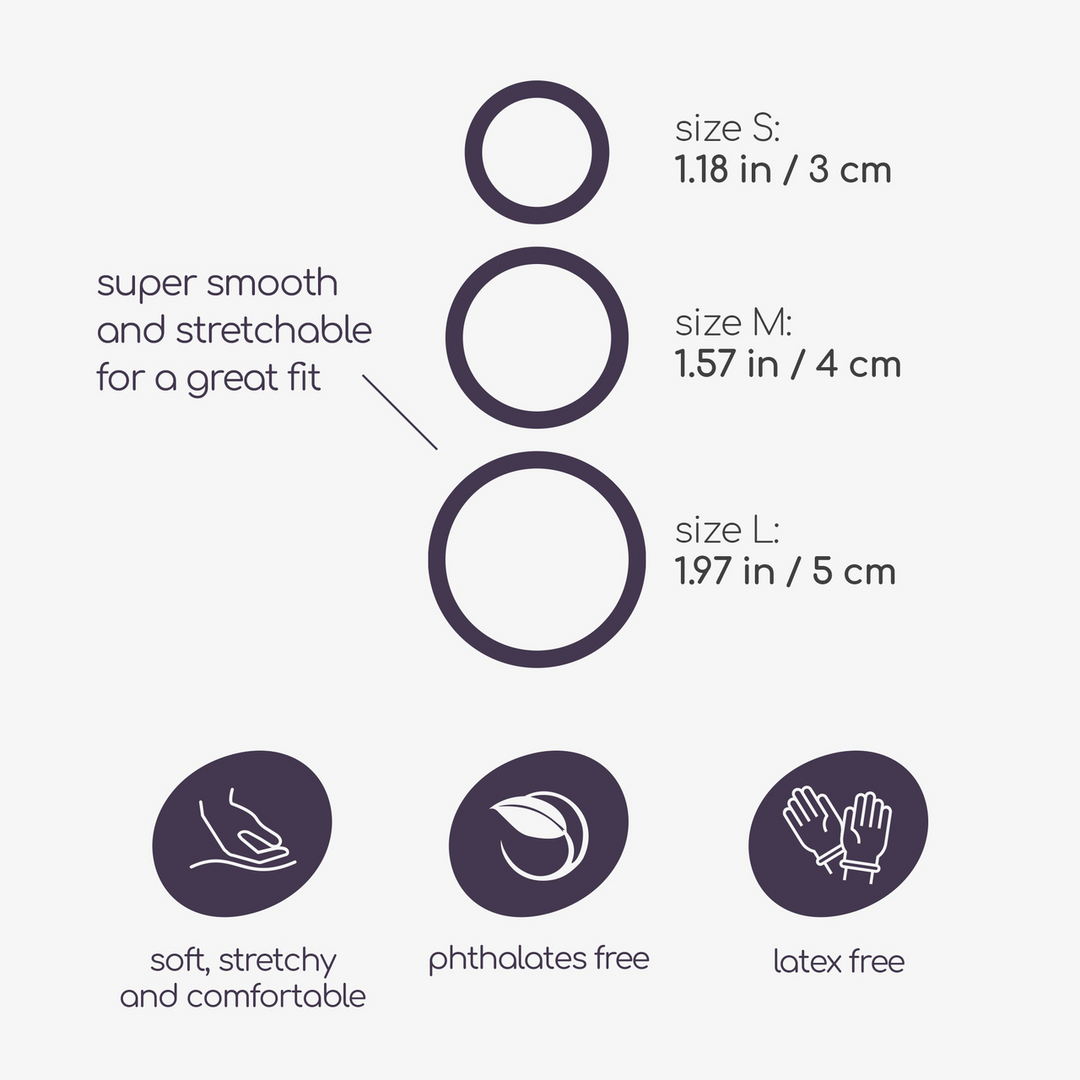 Bandoleros - Silikon Cockring Set - Schwarz