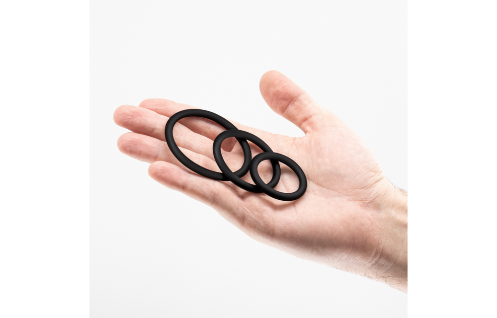 Bandoleros - Silikon Cockring Set - Schwarz