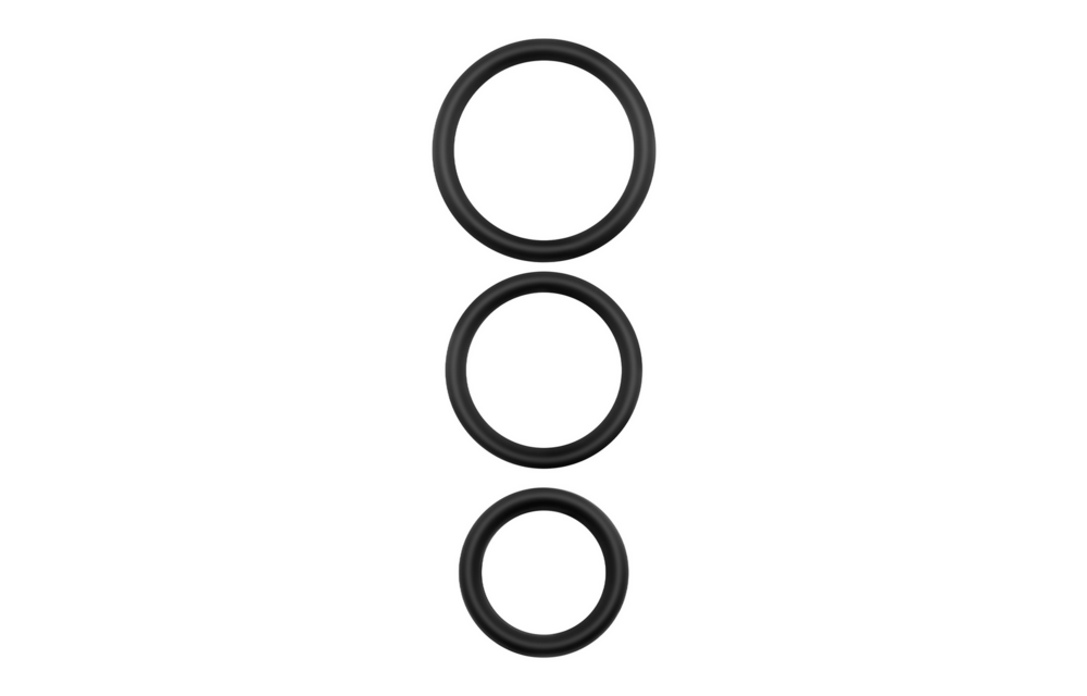 Bandoleros - Silicone Cockring Set - Black