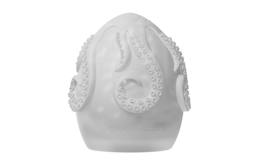 Kraken Single: Soft, Stretchy White Egg Masturbator