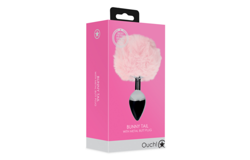 Konijnenstaart met metalen buttplug 9,3 cm – Speels & Verlicht