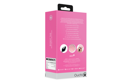 Hasenschwanz mit Metall-Analplug 9,3 cm – Verspielt & Beleuchtet