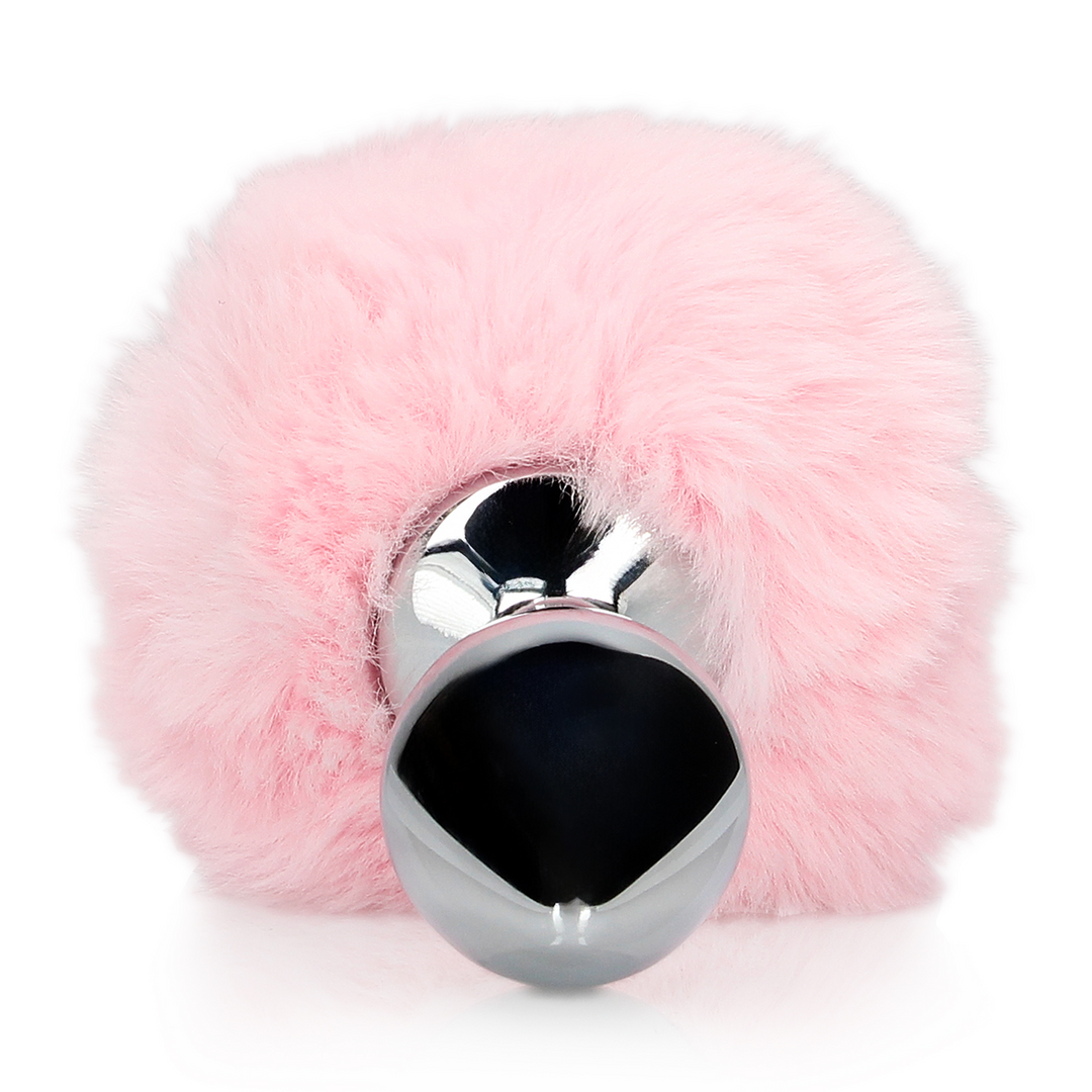Konijnenstaart met metalen buttplug 9,3 cm – Speels & Verlicht