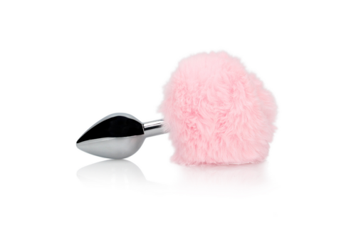Rabbit tail with metal butt plug 9.3 cm – Playful & Illuminated