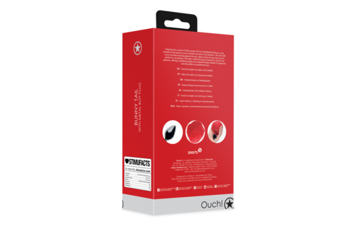 Rabbit tail with metal butt plug 9.3 cm – LED fun