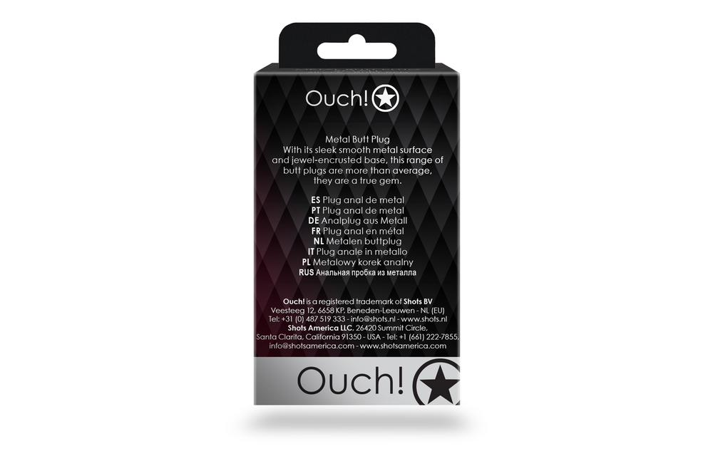 Heart-shaped Edelpunt 6.9 cm – Elegant Gold/Red Luxury Plug