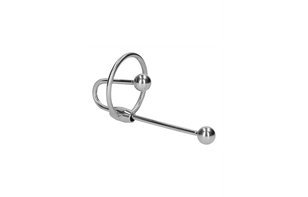 Stainless Steel Ribbed Penis Plug for Intense Pleasure - 10mm