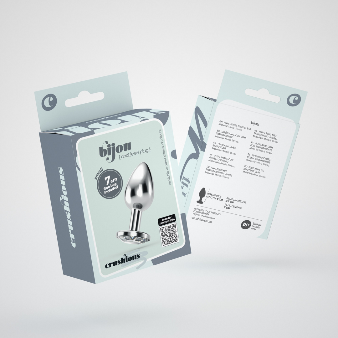 Bijou Anal-Schmuckplug 6 cm – Elegant & Transparent