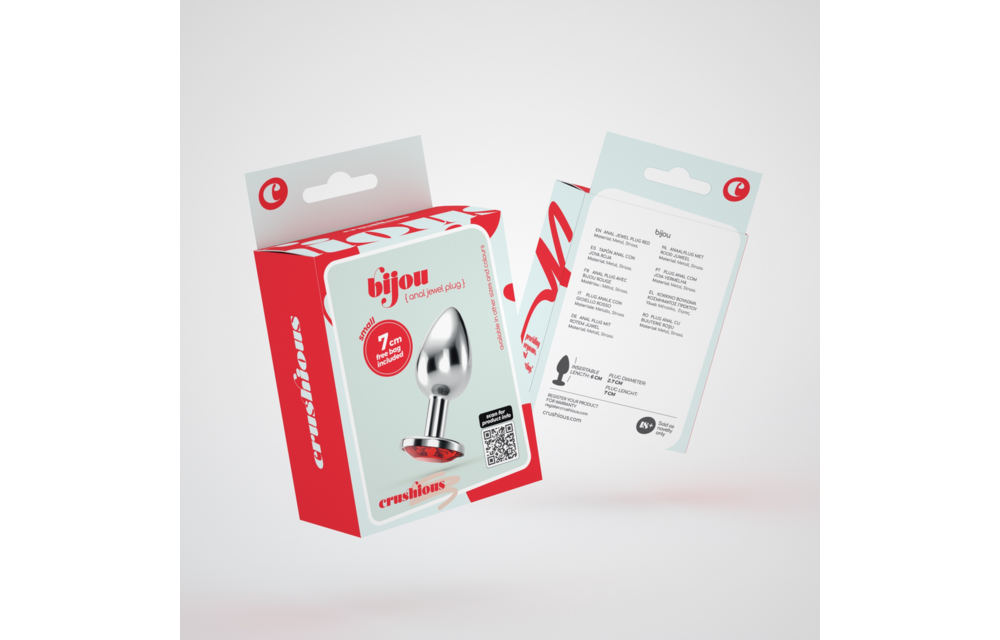 Bijou Roter Anal-Schmuckplug 6 cm – Luxuriös & Komfortabel