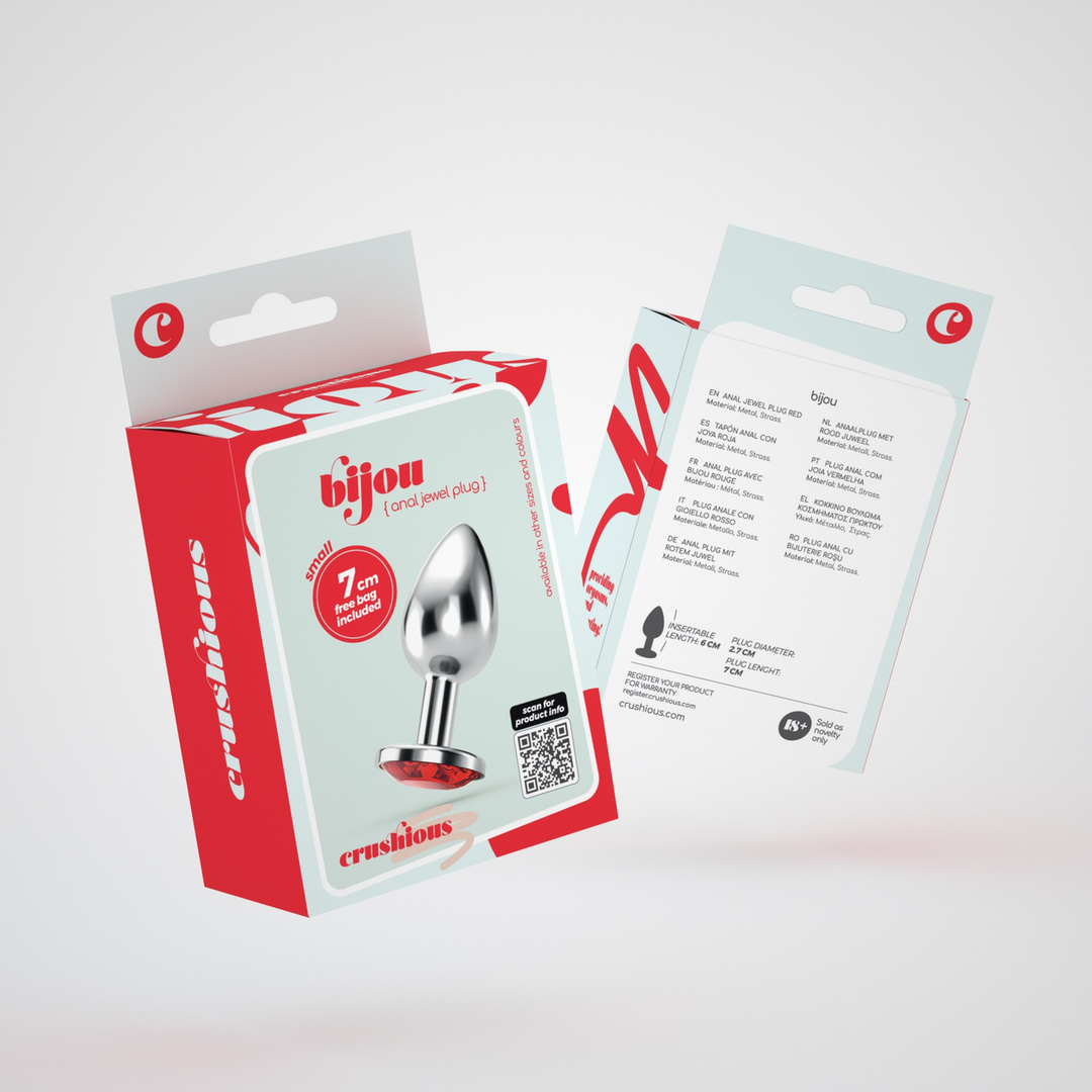 Bijou Roter Anal-Schmuckplug 6 cm – Luxuriös & Komfortabel