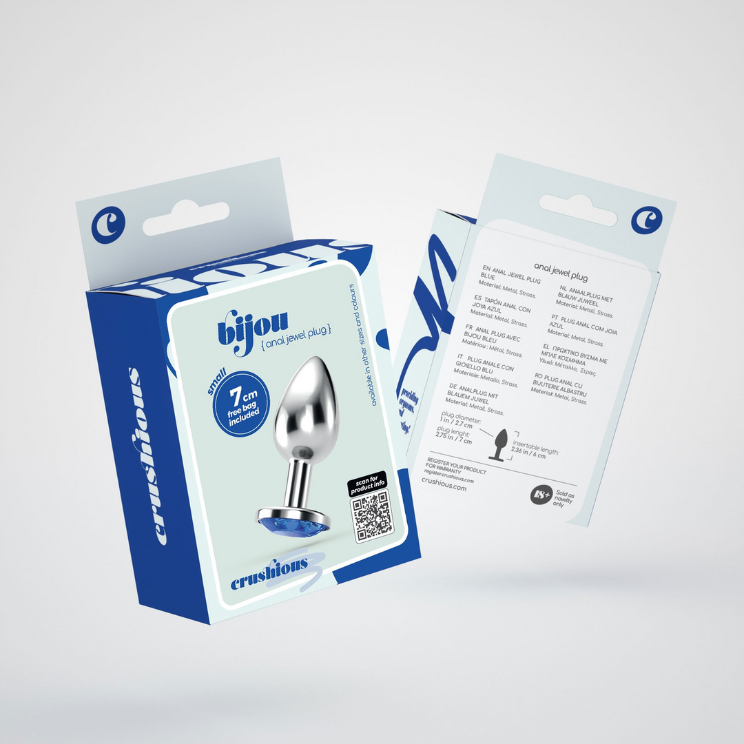 Bijou - Anal Jewel Plug - Klein - Blau