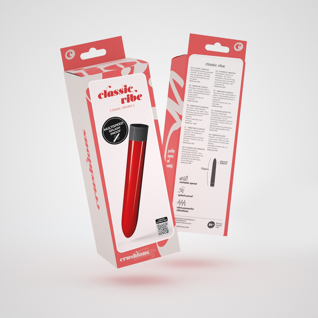 Classic Vibe Rood - Elegante vibrator voor beginners