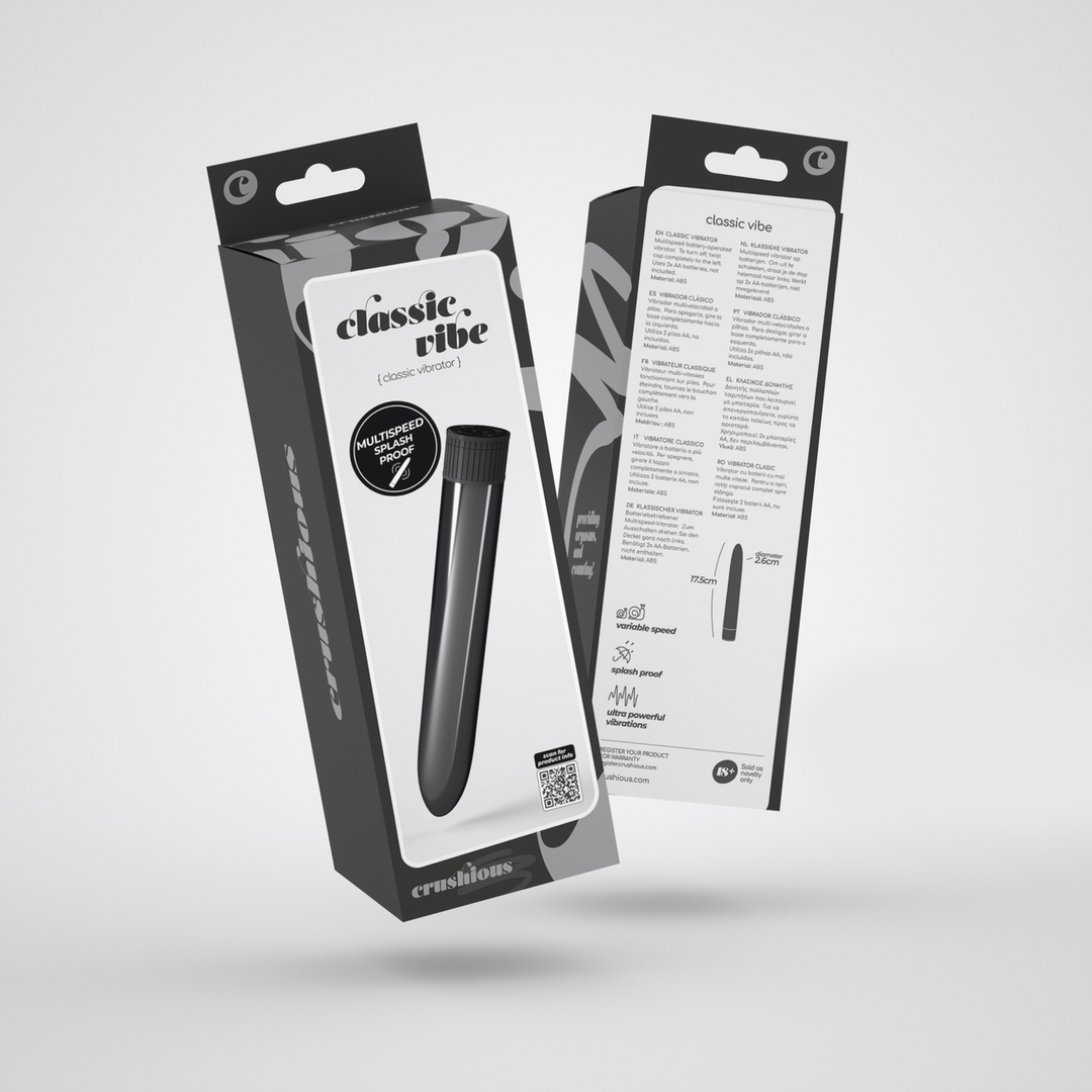 Classic Vibe vibrator black - stylish & powerful pleasure