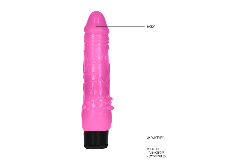 Fat Realistic Dildo Vibrator - 8 / 20 cm