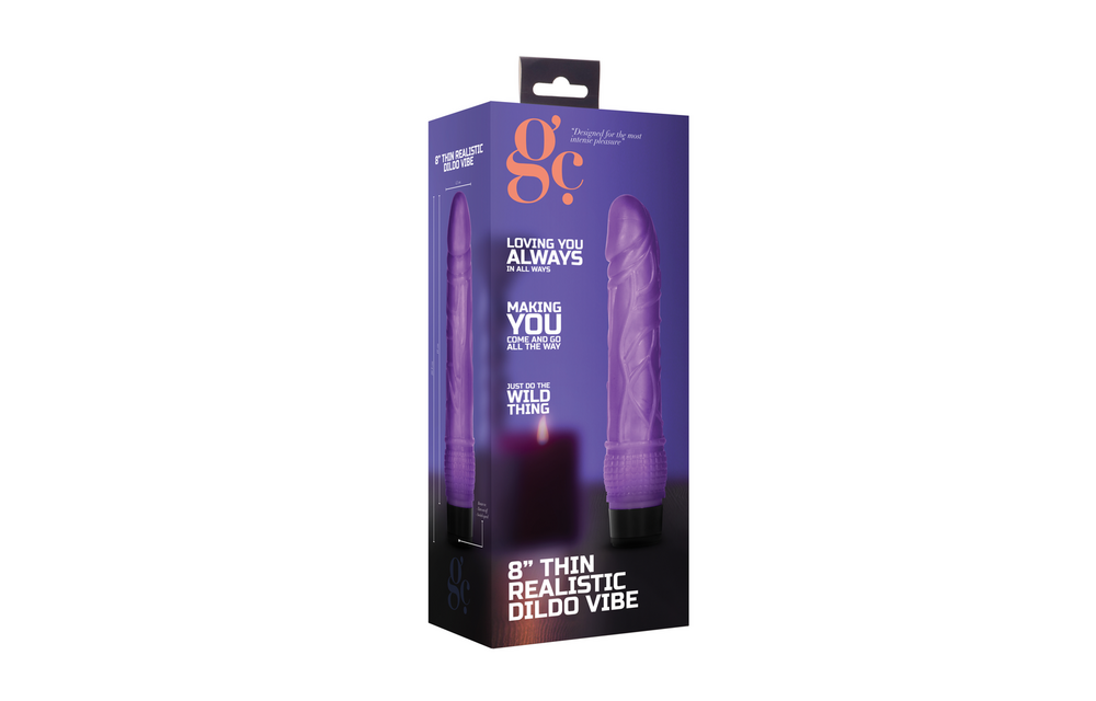 Thin Realistic Dildo Vibrator 18 cm - GC by Shots