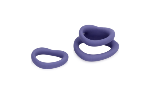 Heart Cockring Set Violet Storm - Comfort & Intensity