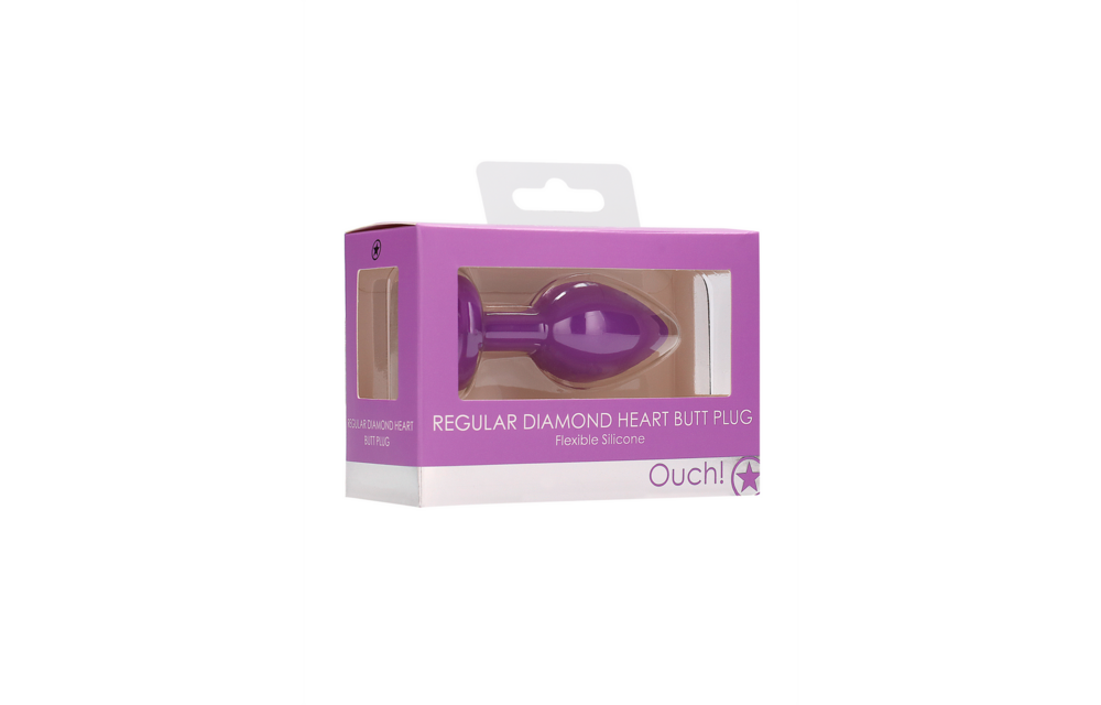 Diamond Heart Butt Plug 7.3 cm – Stylish Stimulation