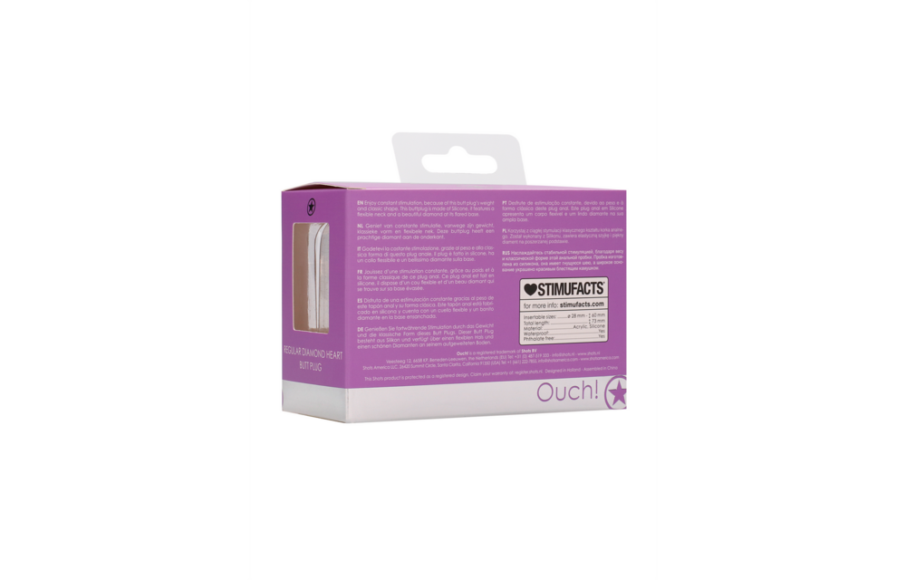 Diamant Hart Butt Plug - Regular