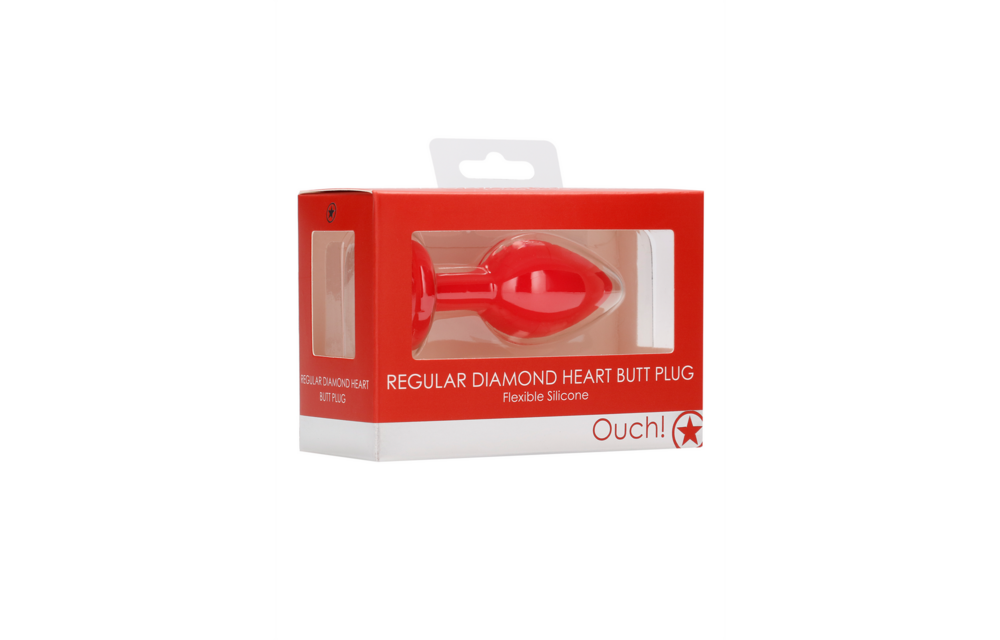 Diamant Herz Butt Plug - Regular