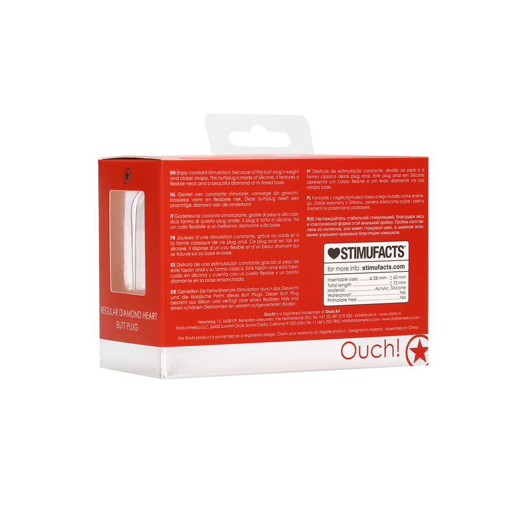 Diamant-Herz-Butt-Plug 7,3 cm – stilvoll & komfortabel