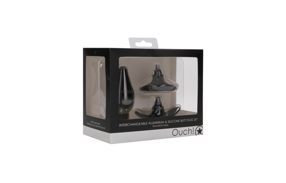 Interchangeable Butt Plug Set 11 cm - Large & Sturdy | Ouch!