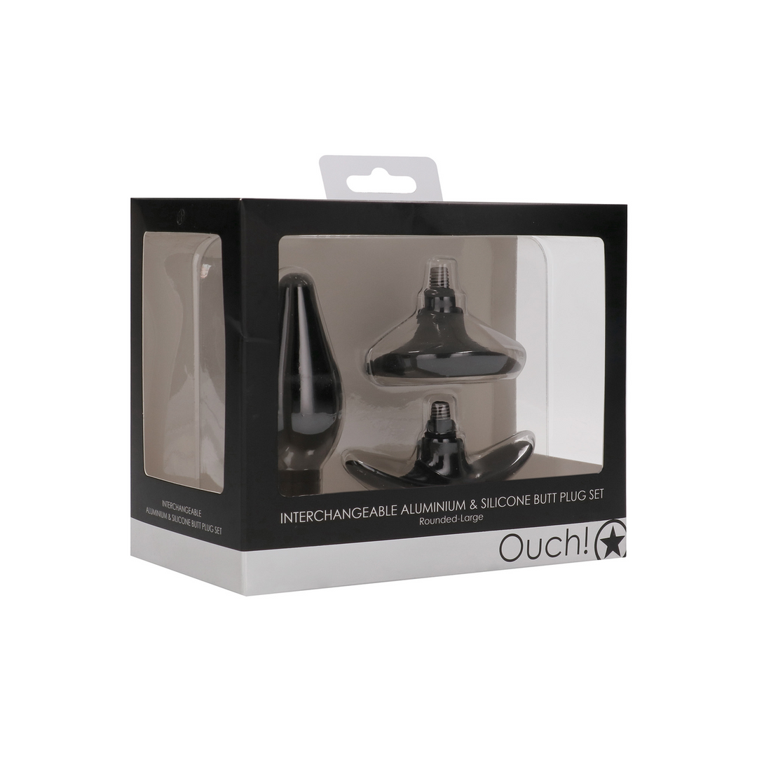 Verwisselbare Butt Plug Set 11 cm - Groot & Stevig | Ouch!