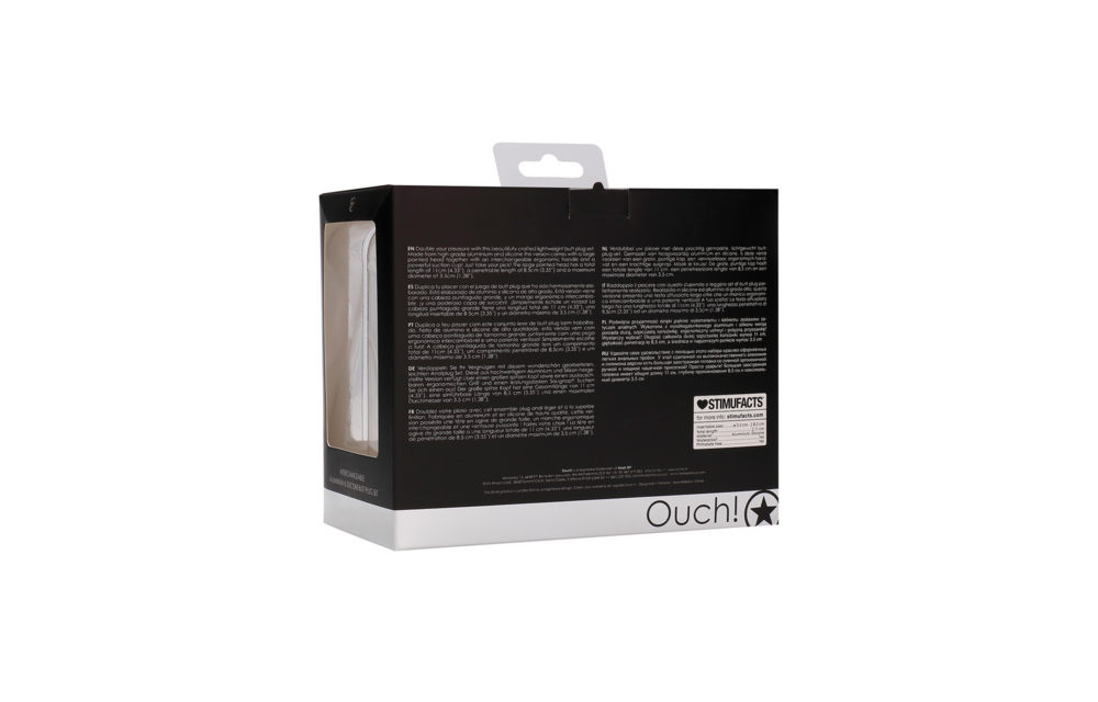 Austauschbares Butt Plug Set 11 cm – Groß & Stabil | Ouch!