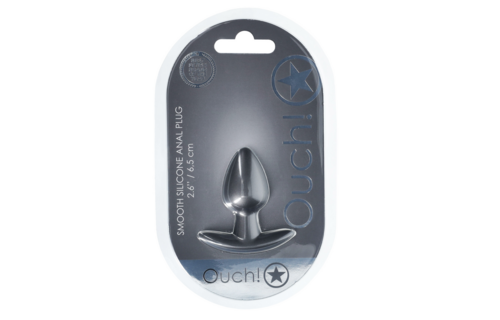 Weicher Silikon-Analplug 2,7 cm – Klein & stilvoll Gunmetal