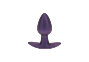 Weicher Silikon-Analplug 6,5 cm – klein & metallic-lila