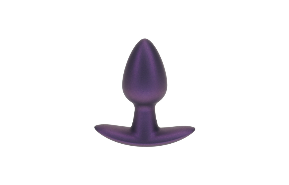 Soft Silicone Anal Plug 6.5 cm - Small & Metallic Purple