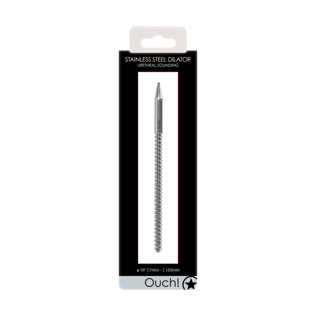 Stainless Steel Ribbed Dilator 0.8 cm – Exciting Sensations