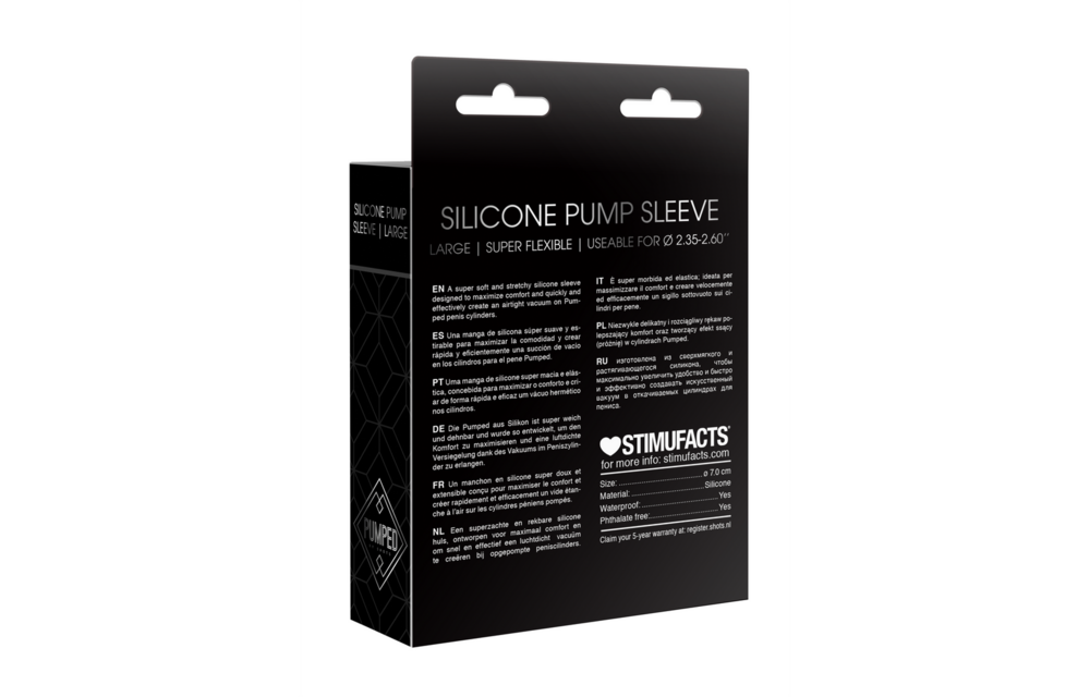 Silicone Pump Sleeve Large | Comfort & Strong Vacuum