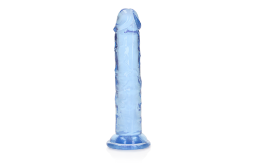 Straight Realistic Dildo 14.5 cm with Suction Cup - Blue