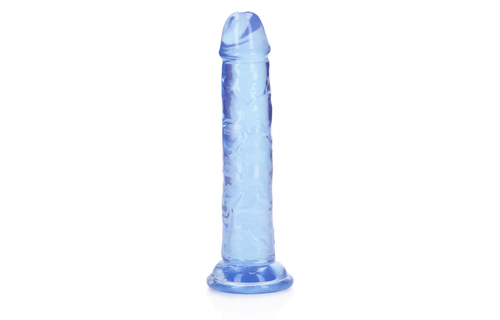 Straight Realistic Dildo 14.5 cm with Suction Cup - Blue