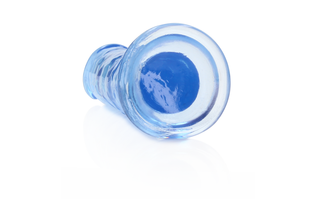 Straight Realistic Dildo 14.5 cm with Suction Cup - Blue