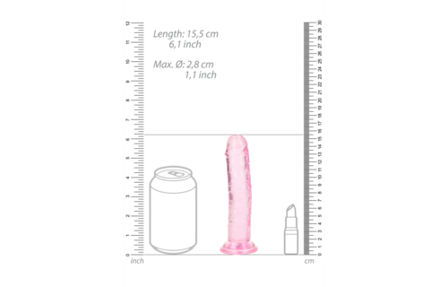 Straight Realistic Dildo with Suction Cup - 6'' / 14,5