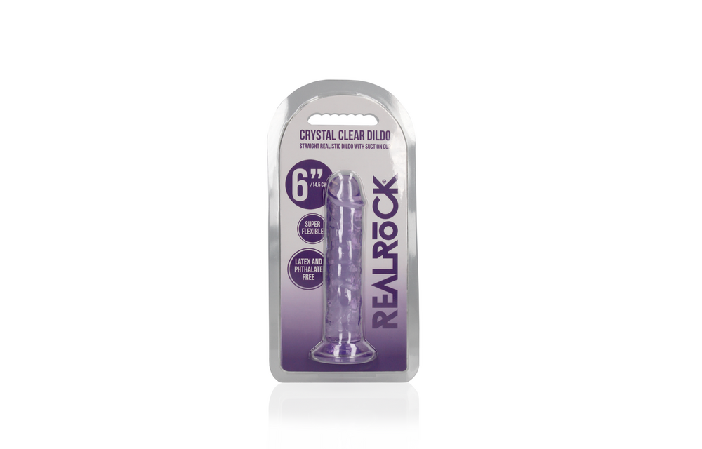 Gerader realistischer Dildo mit Saugnapf - 6'' / 14,5