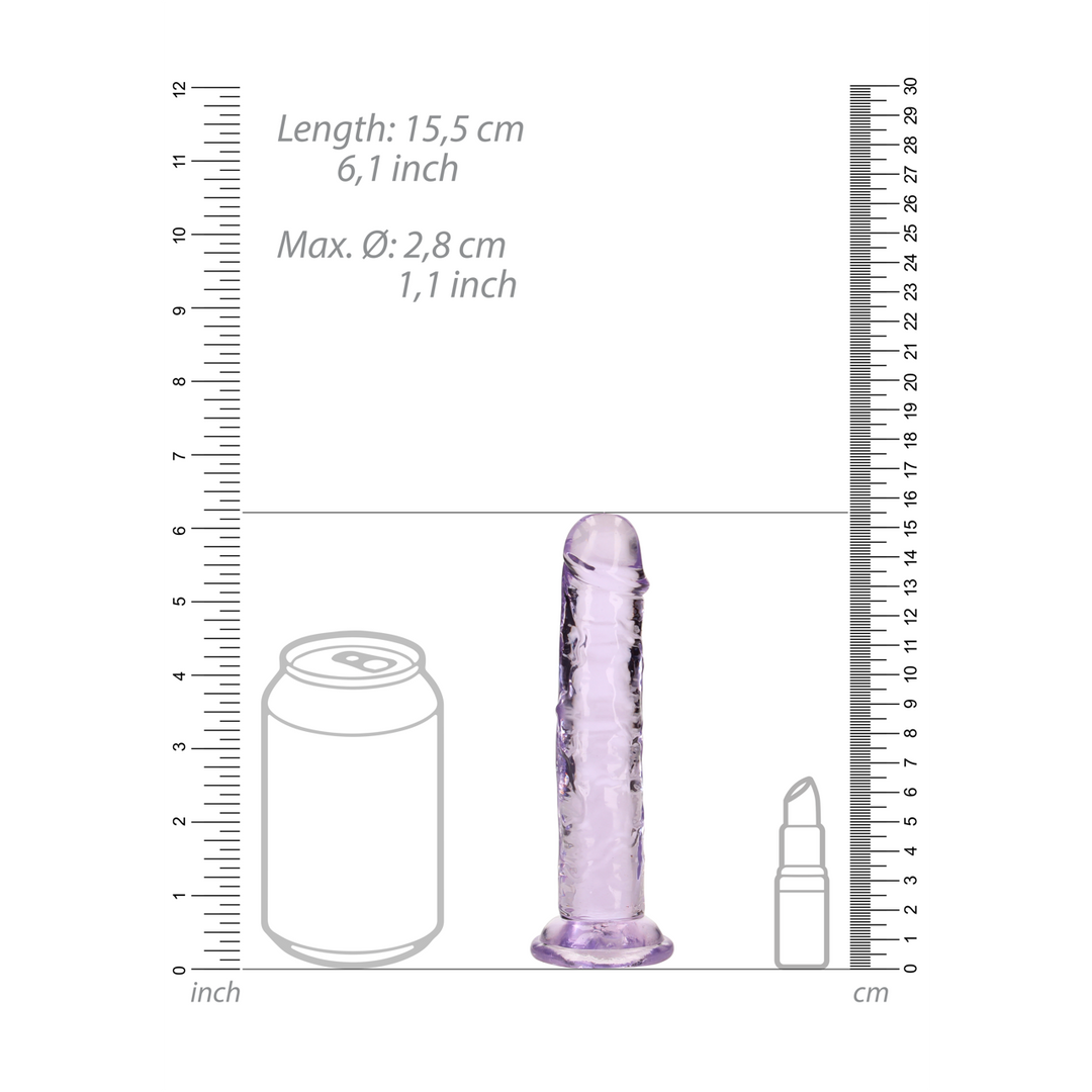 Rechtdoor Realistischer Dildo 14,5 x 4,9 cm mit Saugnapf – RealRock