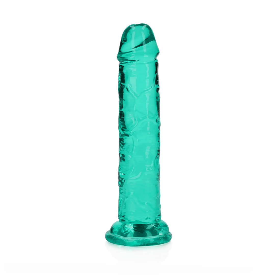 Rechtdoorn Dildo Zuignap 14,5 cm – Turkoois & Flexibel