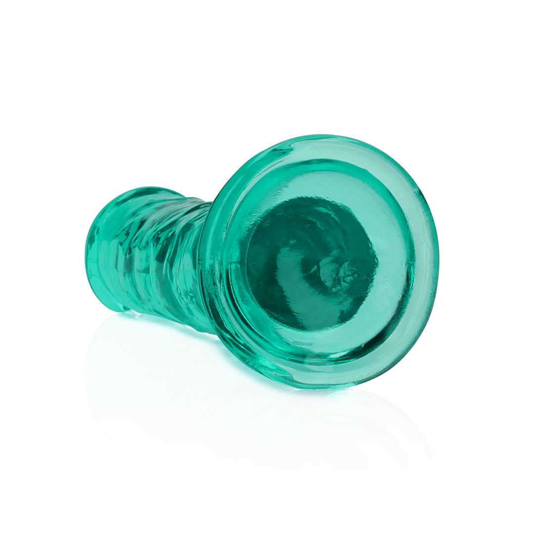 Straight Dildo Suction Cup 14.5 cm – Turquoise & Flexible