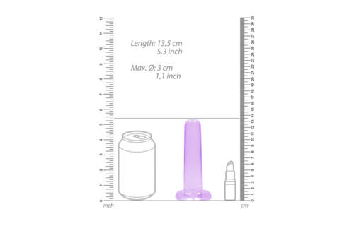 Nicht-realistischer Dildo 13,5 cm mit Saugnapf – RealRock PAARS