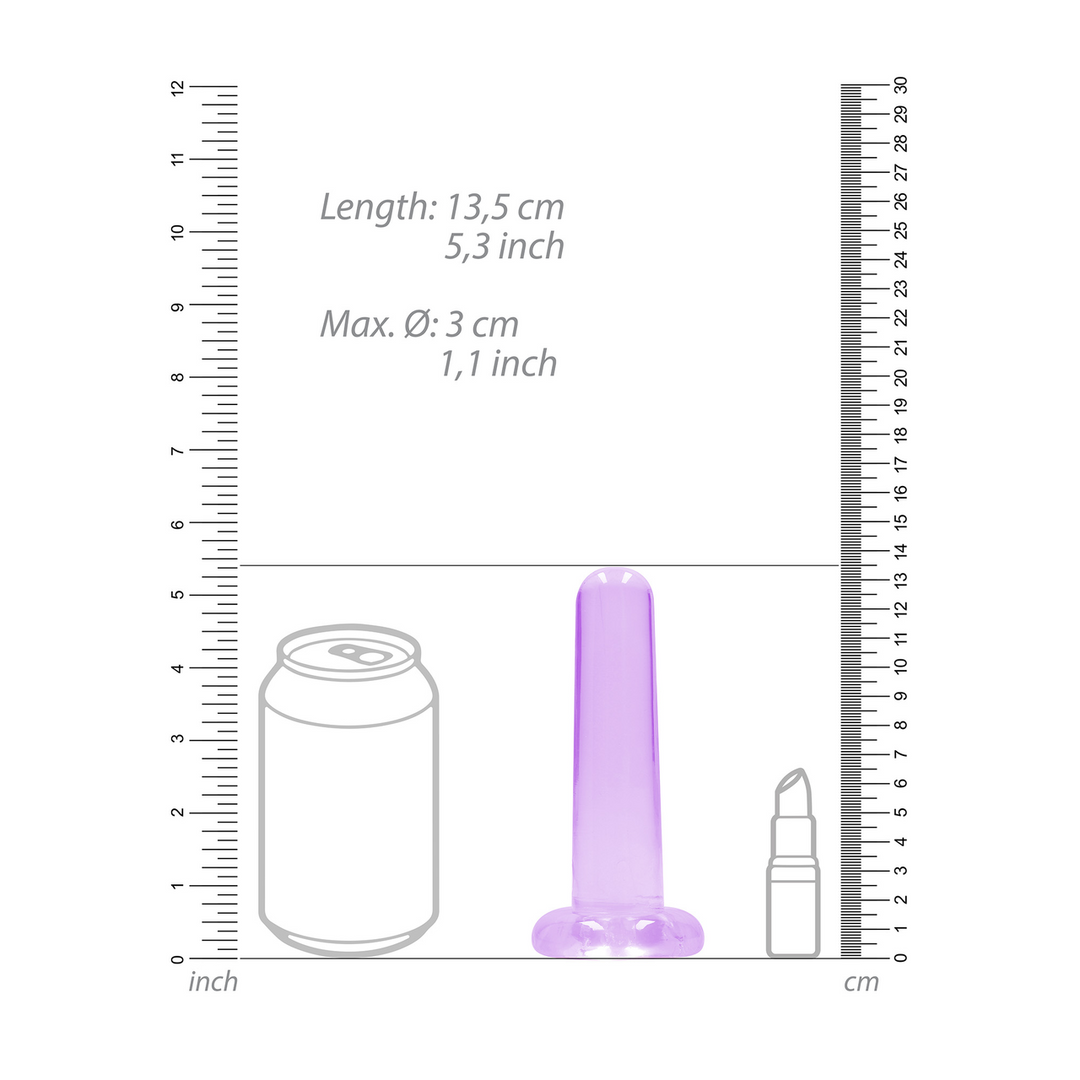 Niet-Realistische Dildo 13,5 cm met Zuignap - RealRock PAARS